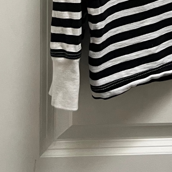 J.Crew Stripe Long Sleeve Tee Sz L - Picture 2 of 5